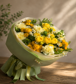 Glorious Flowers Bodrum – Golden Sunshine Bouquet